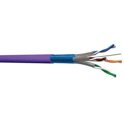 CABLE CATEGORIE 6A F/FTP 4P VIOLET 555MHZ 10G T500