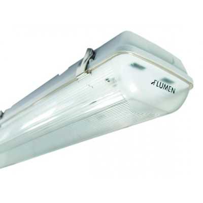 REGLETTE NAUTILUS LED 2x1200mm ETANCHE POLYCARB.IP66 850°C