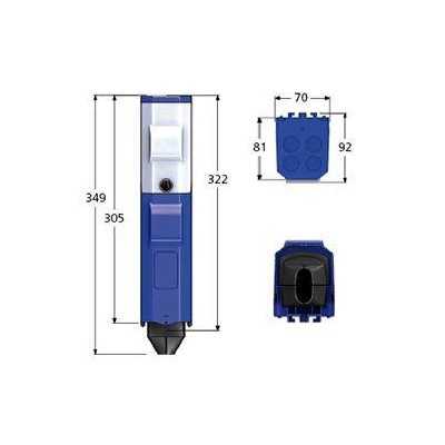 COFFRET DE CANDELABRE INTERPAK + COUPE CIRCUIT 4A + 2 CABLES 4x16mm²