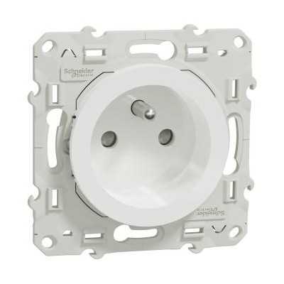 ODACE BLANC PC 10/16A 2P+T