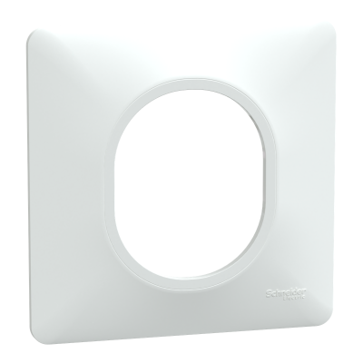 OVALIS BLANC PLAQUE 1 POSTE