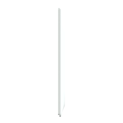 OVALIS BLANC PLAQUE 2 POSTES VERTICAL ENTRAXE 71MM