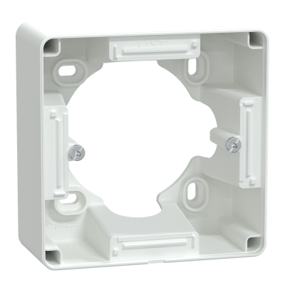 OVALIS BLANC BOITE POUR MONTAGE EN SAILIE 1 POSTE