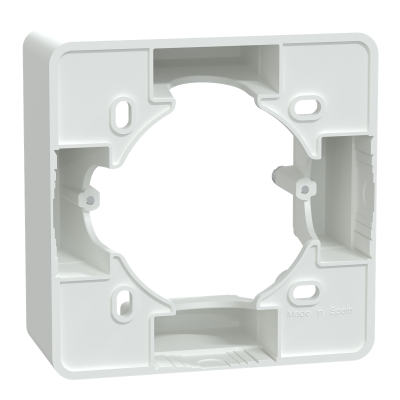 OVALIS BLANC BOITE POUR MONTAGE EN SAILIE 1 POSTE