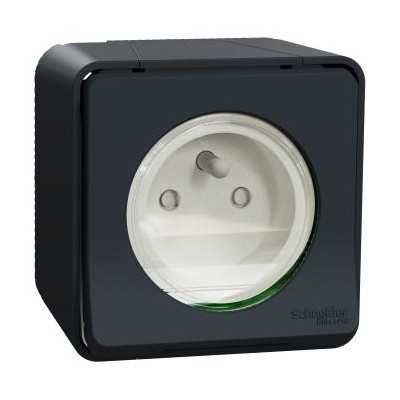 MUREVA ANTHRACITE SAILLIE PC 16A+T IP55 IK07 COMPLET