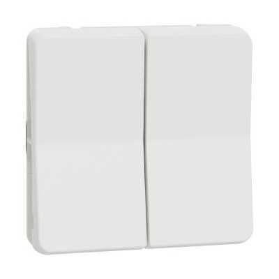 MUREVA BLANC COMPOSABLE DOUBLE VA ET VIENT IP44 IK08