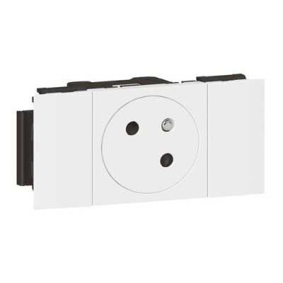 MOSAIC PC 2P+T 2M BLANC SPECIAL GOULOTTE A CLIPAGE DIRECT