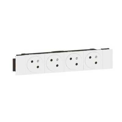 MOSAIC 4xPC 2P+T 2M BLANC SPECIAL GOULOTTE A CLIPAGE DIRECT