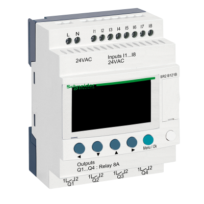 ZELIO - RELAIS INTELLIGENT COMPACT - 12E/S 24VCA HORLOGE & AFFICHAGE