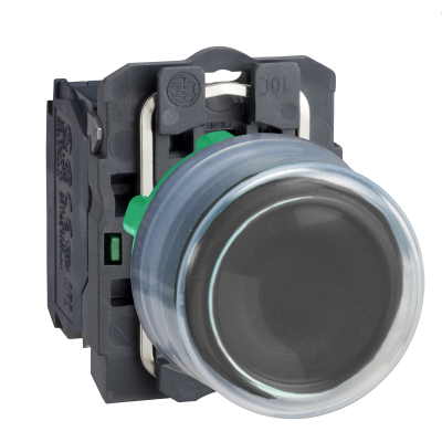 BOUTON POUSSOIR HARMONY XB5 CAPUCHONNE 1F Ø22 NOIR