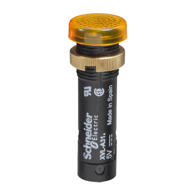 VOYANT ROND HARMONY XVLA Ø12 IP40 ORANGE LED 24V BORNES