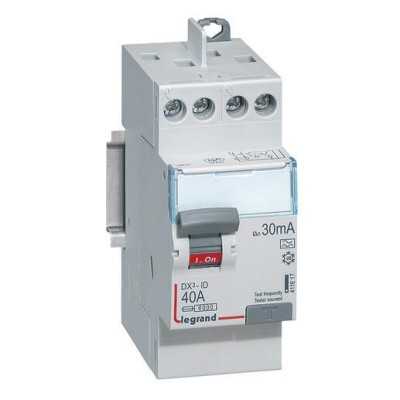 INTER DIFF DX³-ID 2P 40A 30MA TYPE A (AR.HAUT VIS / DEP.HAUT VIS)