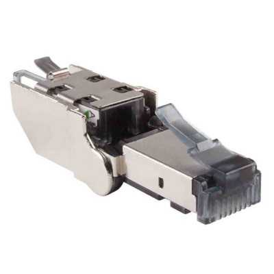 CONNECTEUR RJ45 CAT6A BLINDE 360° ROTATIF 135° Sans outil