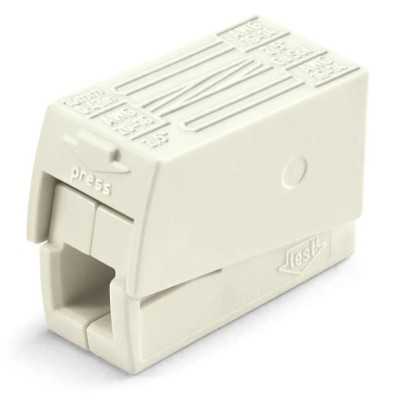 BORNE CONNEXION RAPIDE POUR LUMINAIRE 2E-1S (BOITE DE 100) BLANC