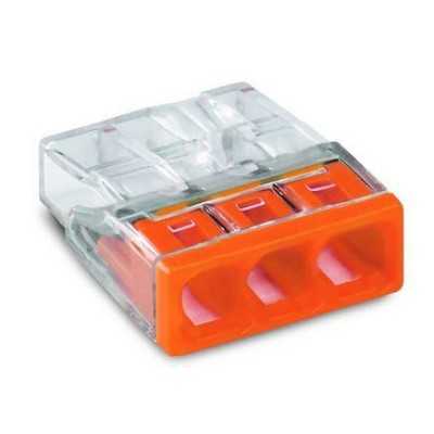 WAGO MINI BORNE CONNEXION RAPIDE 3x2.5MM² (Boite 100 bornes)