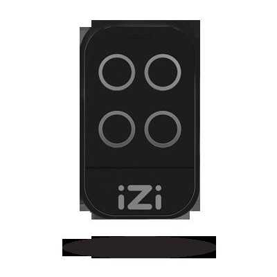 TELECOMMANDE UNIVERSELLE 433/868 MHZ PORTAILS/VOLETS IZI-BLACK