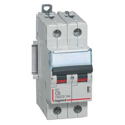 DISJ DX³ 2P C06A 6/10KA