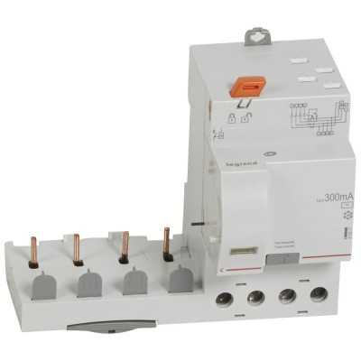 BLOC DIFF DX³ 4P 40A AC 300mA POUR DISJ.1 MODULE PAR POLE - AUTO