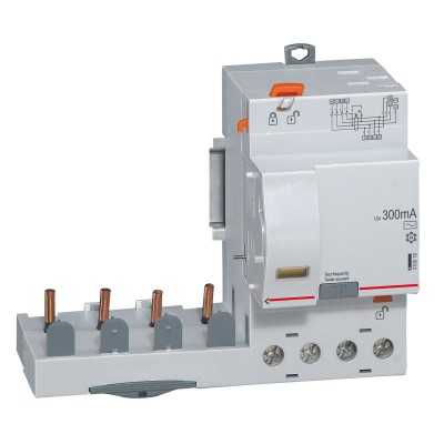 BLOC DIFF DX³ 4P 63A AC 300mA POUR DISJ.1 MODULE PAR POLE - AUTO