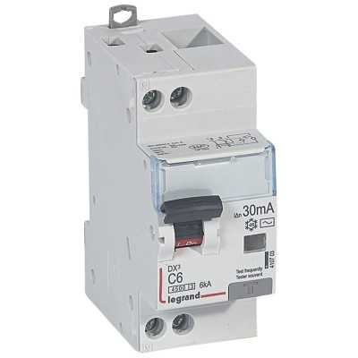 DISJ DIFF DX³ 1P+N C06A 4,5/6KA AC 30mA