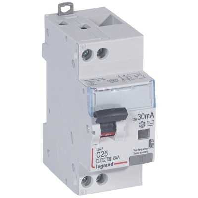 DISJ DIFF DX³ 1P+N C25A 4,5/6KA AC 30mA