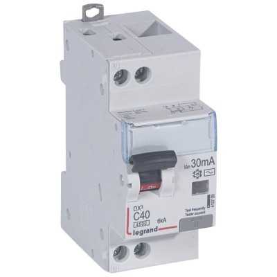 DISJ DIFF DX³ 1P+N C40A 4,5/6KA AC 30mA