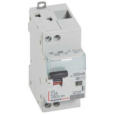 DISJ DIFF DX³ 1P+N C25A 4,5/6KA AC 300mA