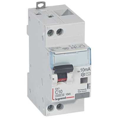 DISJ DIFF DX³ 1P+N C10A 6/10KA AC 10mA