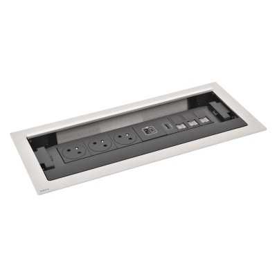 INCARA FLIP'UP EQUIPE 3xPC 2P+T +1xUSB A+C 3 + 3xRJ45 + 1xHDMI et cor