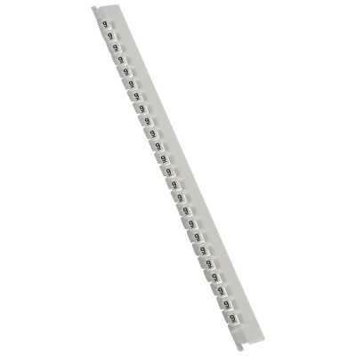 REPERE MEMOCAB CHIFFRE 9 FOND BLANC (Réglette x24 pcs)