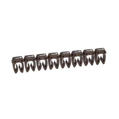 REPERE CAB3 CHIFFRE 1 FOND BRUN FIL 1,5~2,5mm² (Réglette x30 pcs)