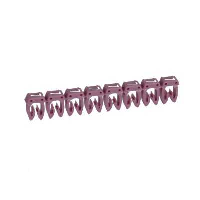 REPERE CAB3 CHIFFRE 7 FOND VIOLET FIL 1,5~2,5mm² (Réglette x30 pcs)