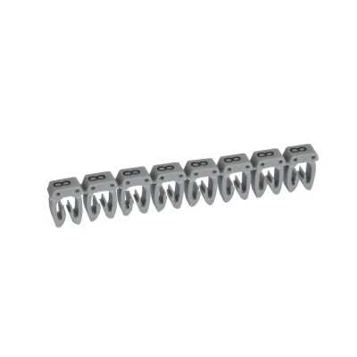REPERE CAB3 CHIFFRE 8 FOND GRIS FIL 1,5~2,5mm² (Réglette x30 pcs)