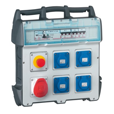 COFFRET DE CHANTIER LEGRAND 4x2P+T 16A + 1x3P+N+T 32A + VOYANT + AU