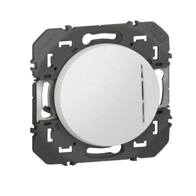 DOOXIE POUSSOIR LUMINEUX 6A BLANC (avec voyant 230V)
