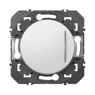 DOOXIE POUSSOIR LUMINEUX 6A BLANC (avec voyant 230V)