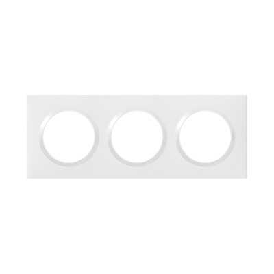DOOXIE PLAQUE 3 POSTES BLANC