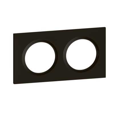DOOXIE PLAQUE 2 POSTES NOIR VELOUR