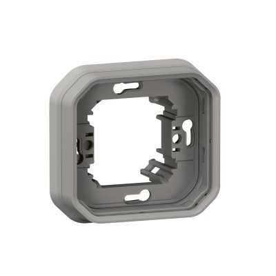 PLEXO GRIS SUPPORT ENCASTRE 1 POSTE - COMPOSABLE