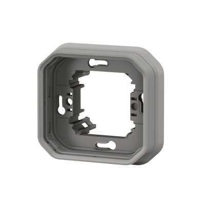 PLEXO GRIS SUPPORT ENCASTRE 1 POSTE - COMPOSABLE