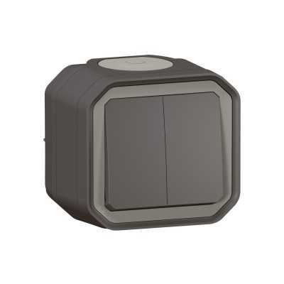 PLEXO ANTHRACITE COMMANDE DOUBLE IP55 IK08 - COMPLET SAILLIE