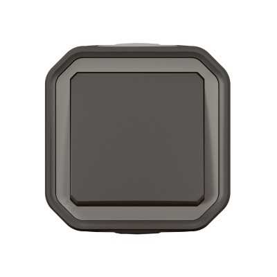 PLEXO ANTHRACITE POUSSOIR NO 10A IP55 IK08 - COMPLET SAILLIE