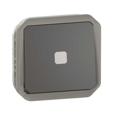 PLEXO ANTHRACITE INTER TEMPORISE LUMINEUX IP55 IK08 - COMPOSABLE