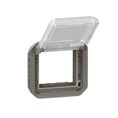 PLEXO ANTHRACITE ADAPTATEUR MOSAIC VOLET TRANS IP55 IK08 - COMPOSABLE