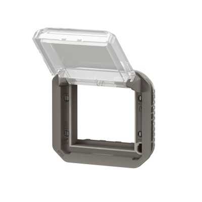 PLEXO ANTHRACITE ADAPTATEUR MOSAIC VOLET TRANS IP55 IK08 - COMPOSABLE