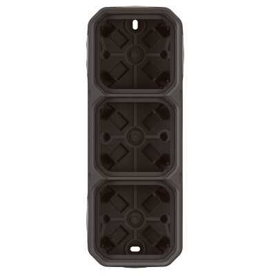 PLEXO ANTHRACITE BOITIER SAILLIE 3 POSTES - COMPOSABLE
