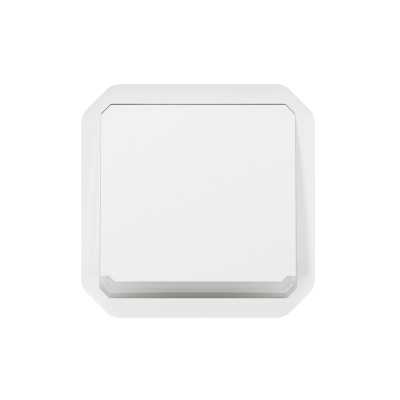 PLEXO BLANC POUSSOIR NO LUMINEUX 10A IP55 IK08 - COMPOSABLE