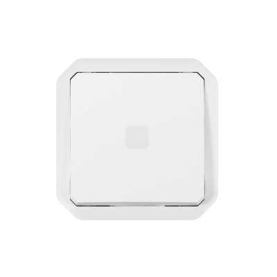 PLEXO BLANC INTER TEMPORISE LUMINEUX IP55 IK08 - COMPOSABLE