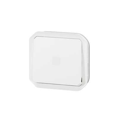 PLEXO BLANC INTER TEMPORISE LUMINEUX IP55 IK08 - COMPOSABLE