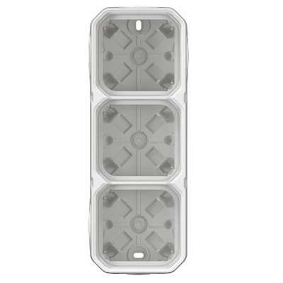 PLEXO BLANC BOITIER SAILLIE 3 POSTES - COMPOSABLE